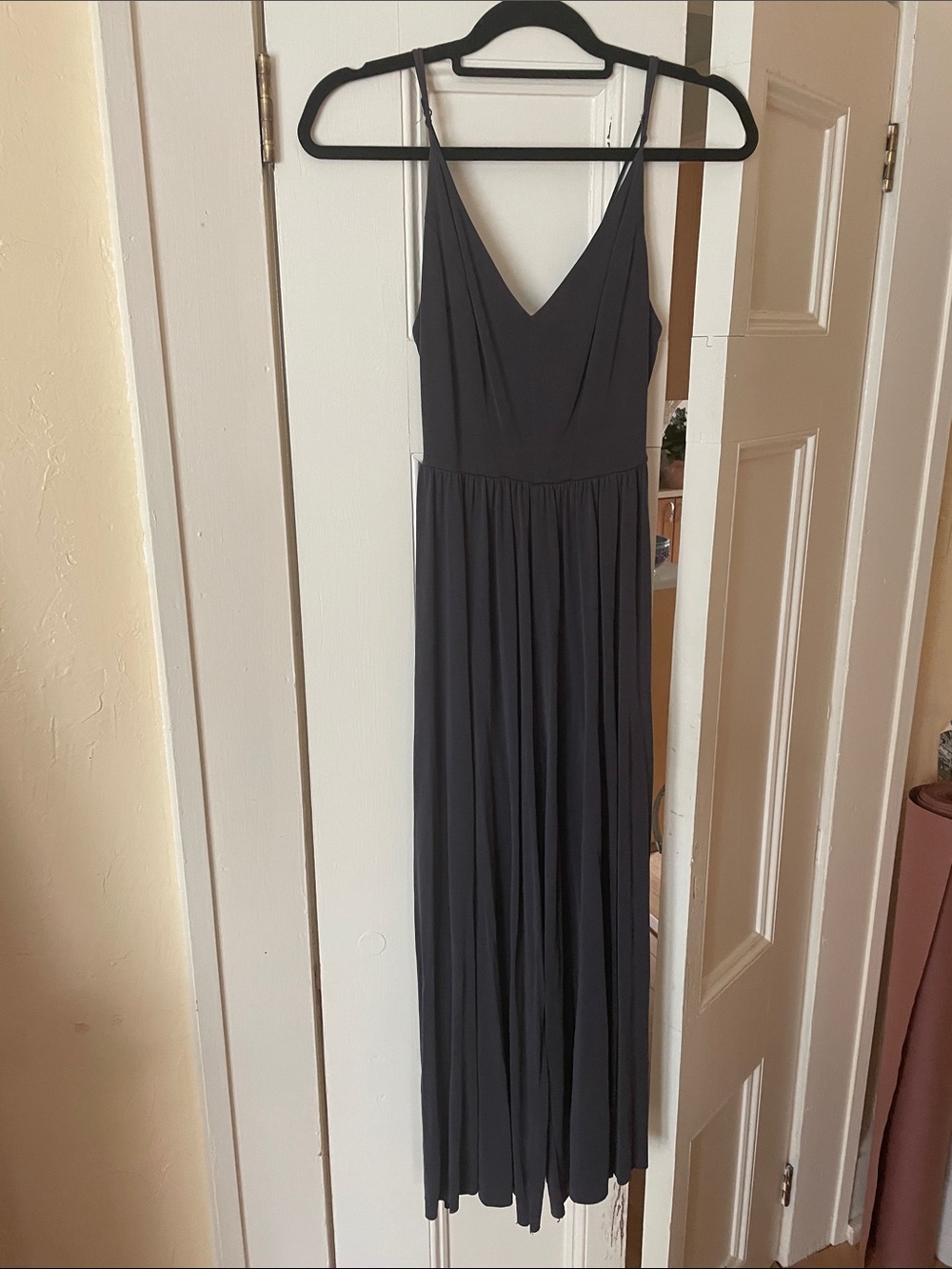 UO blue grey wide leg jumpsuit